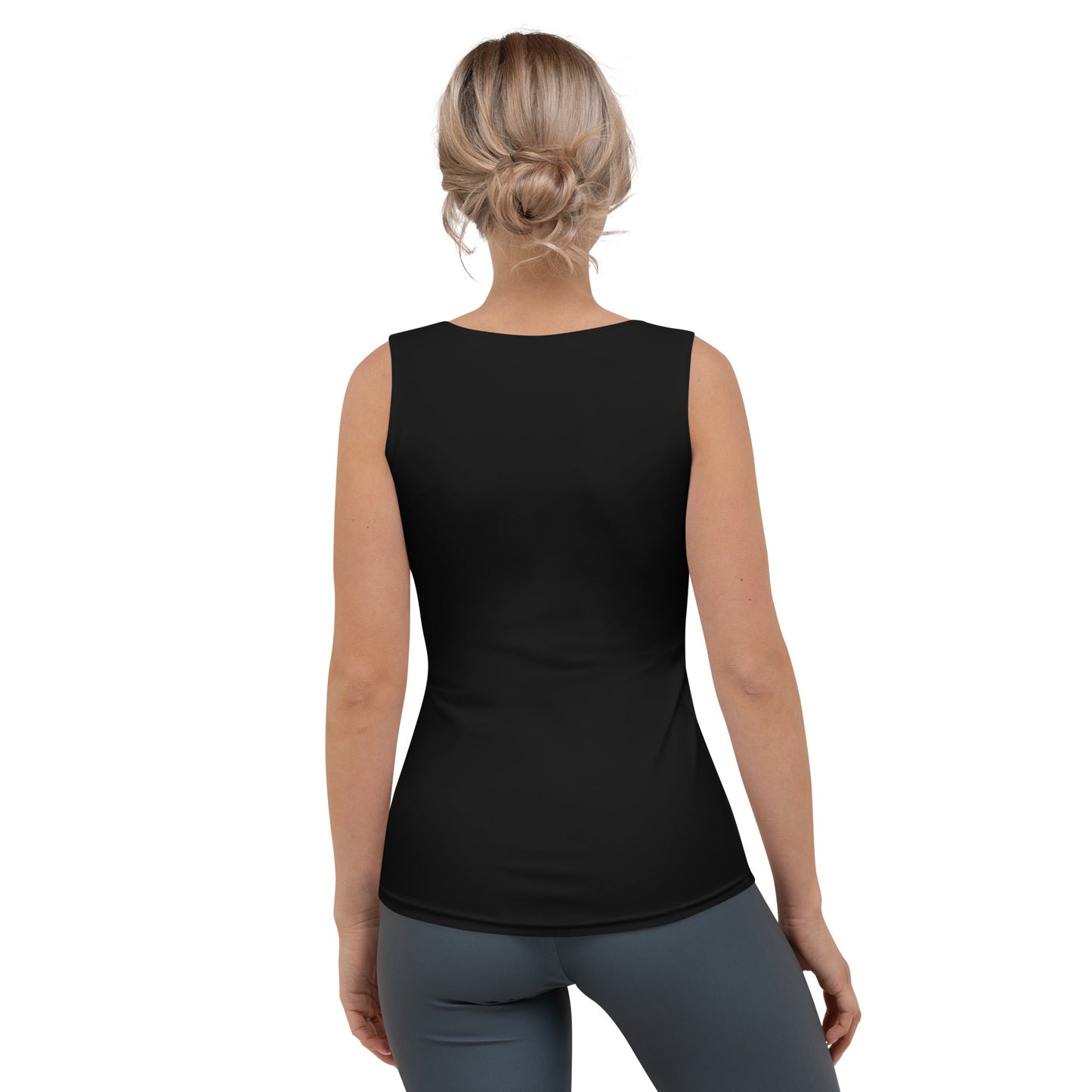 Black Precision-Cut Tank Top for Unmatched Fit