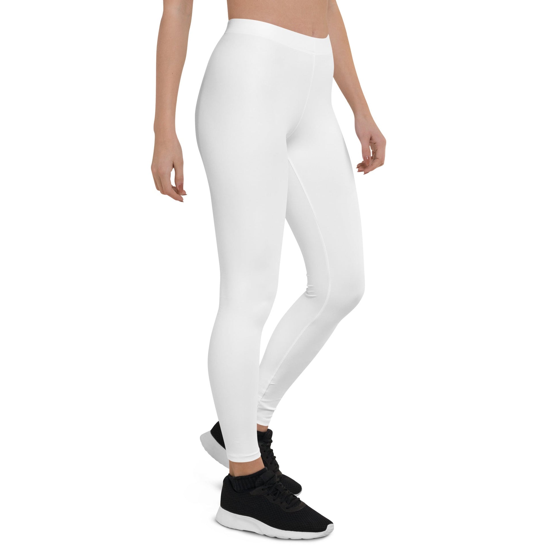 Creme Blank Elegance: Stylish and Comfortable White Yoga Leggings