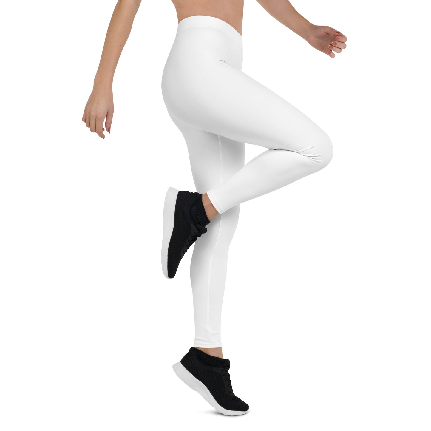 Creme Blank Elegance: Stylish and Comfortable White Yoga Leggings