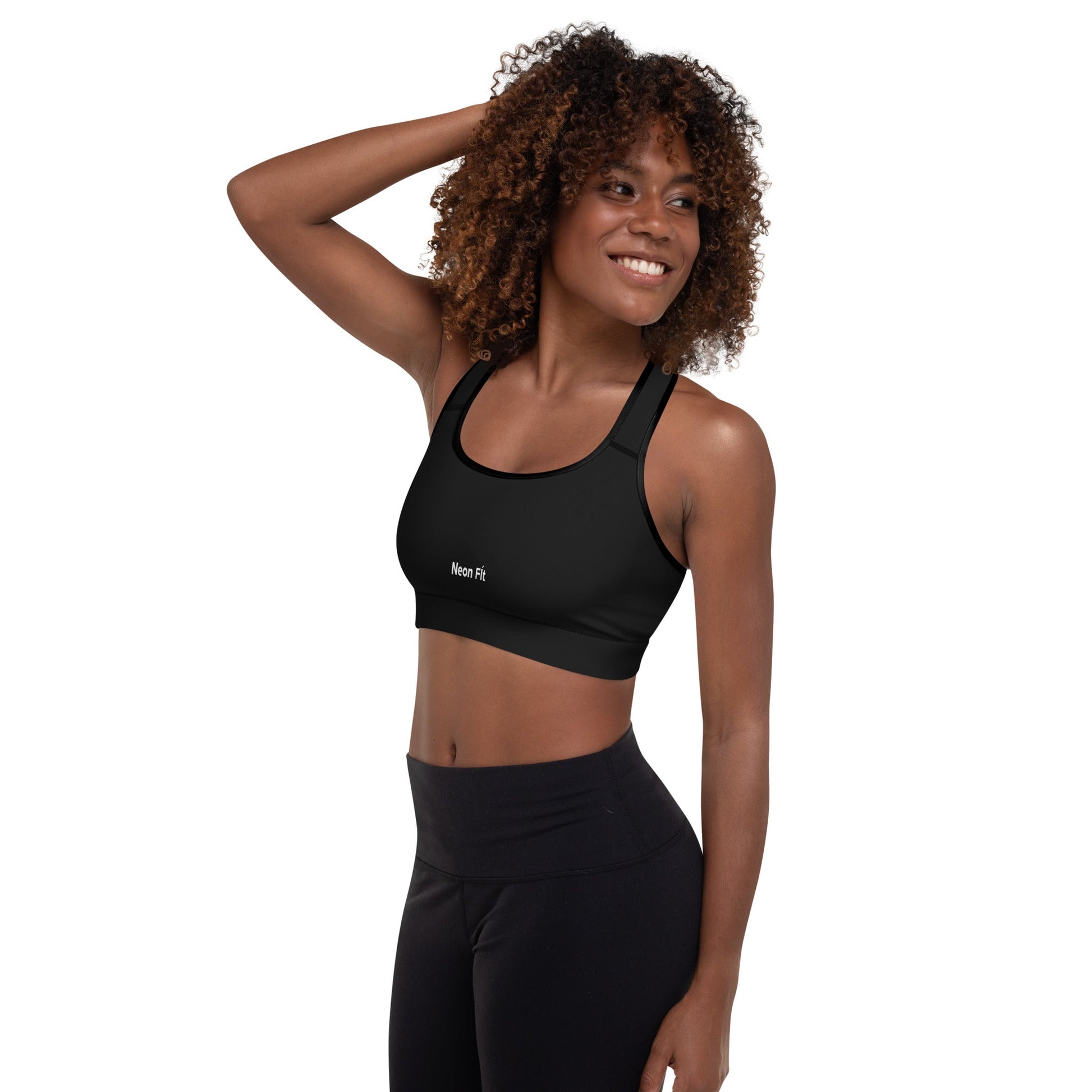 Neon Black Comfort & Support: Unmatched Performance Bra