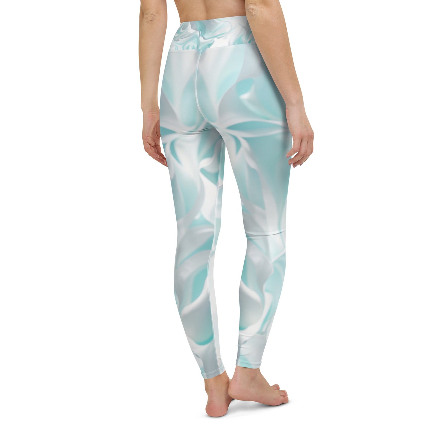 Sky Blue Bliss: Super Soft Yoga Leggings for Effortless Flow