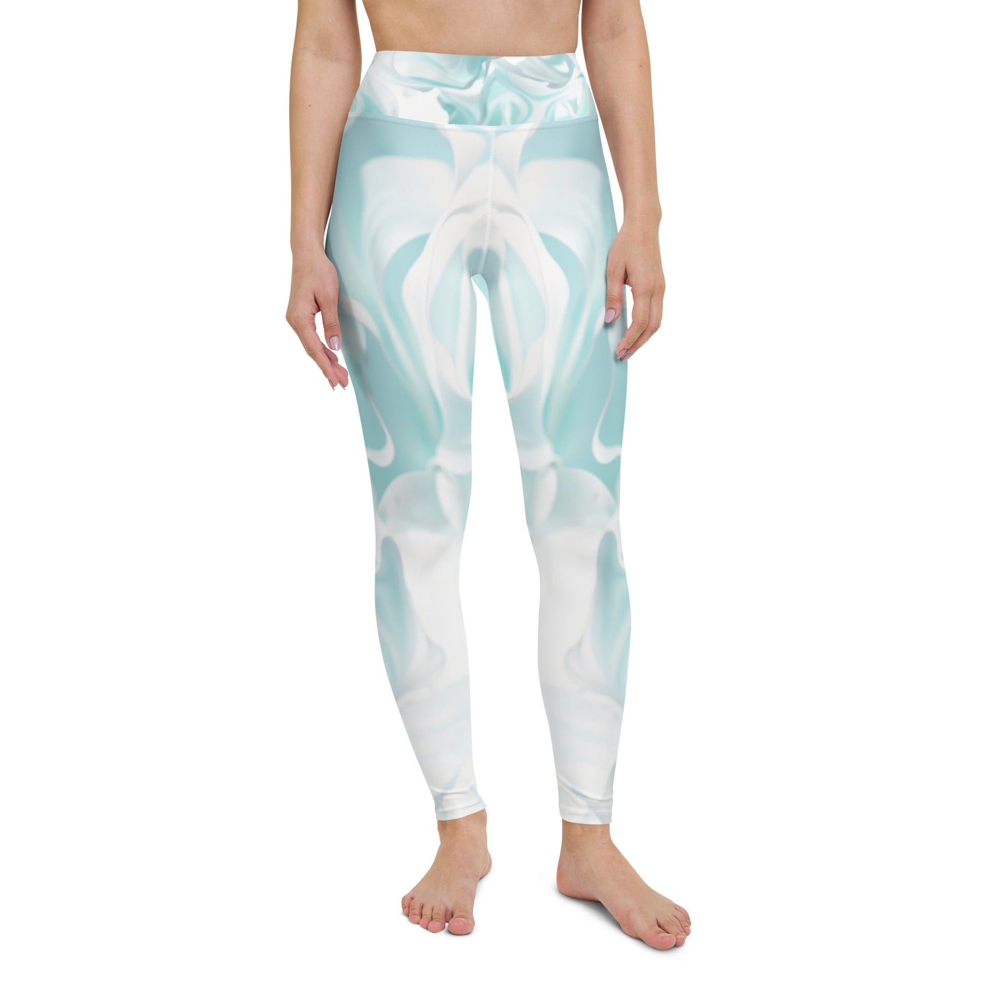 Sky Blue Bliss: Super Soft Yoga Leggings for Effortless Flow