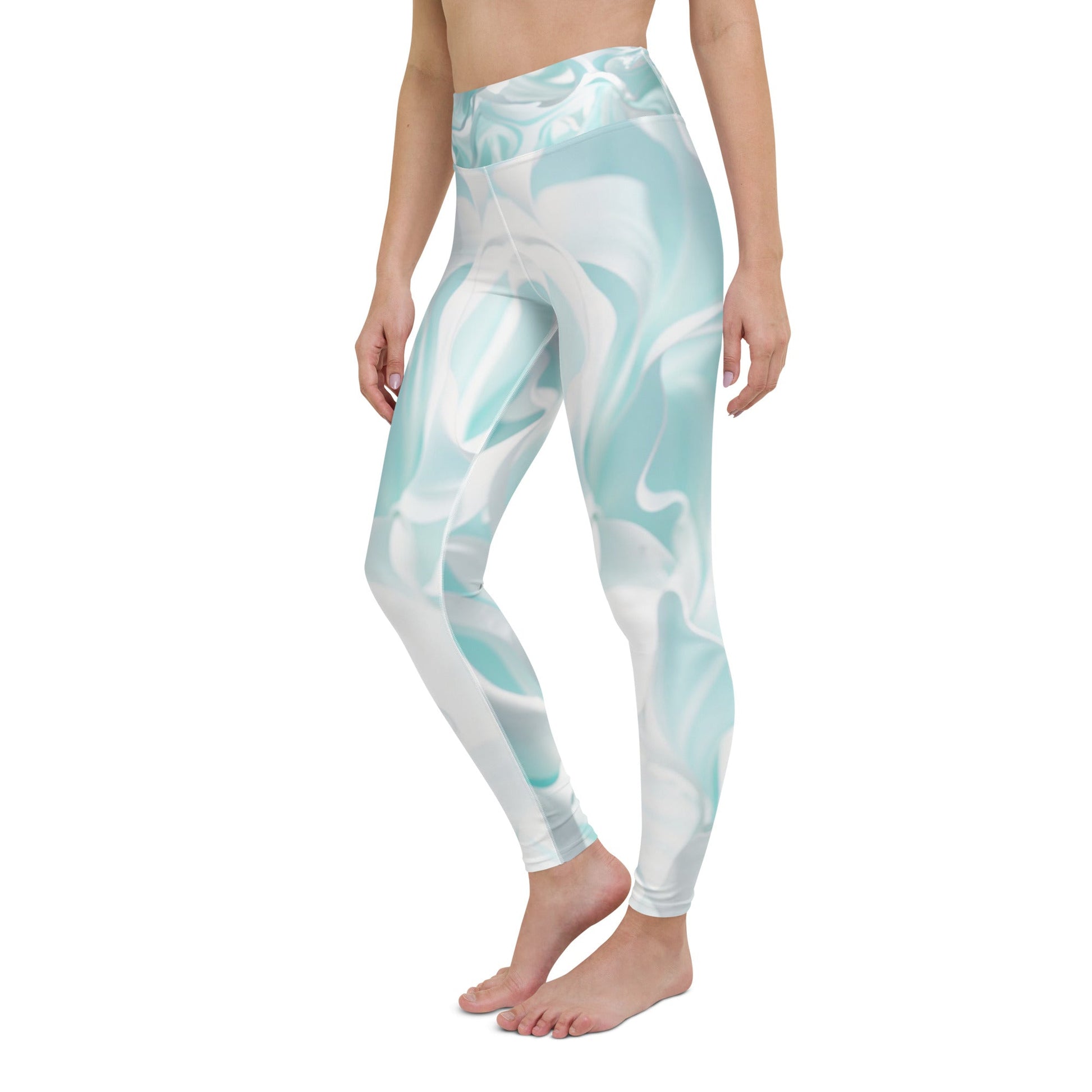 Sky Blue Bliss: Super Soft Yoga Leggings for Effortless Flow