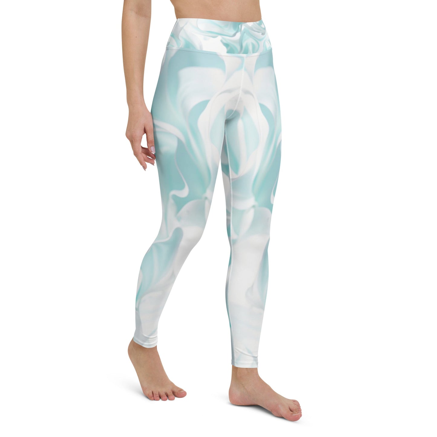 Sky Blue Bliss: Super Soft Yoga Leggings for Effortless Flow