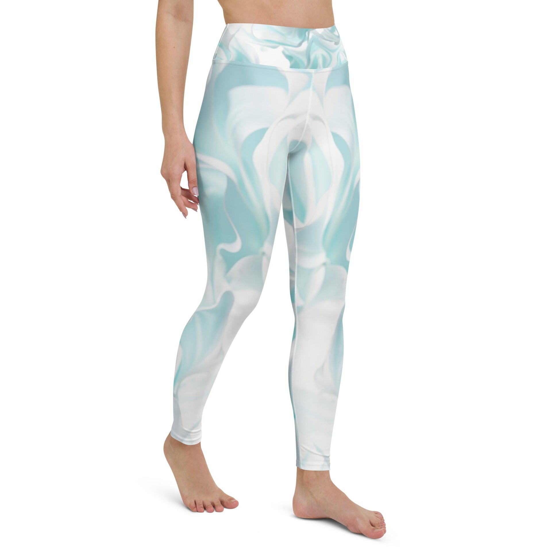 Sky Blue Bliss: Super Soft Yoga Leggings for Effortless Flow