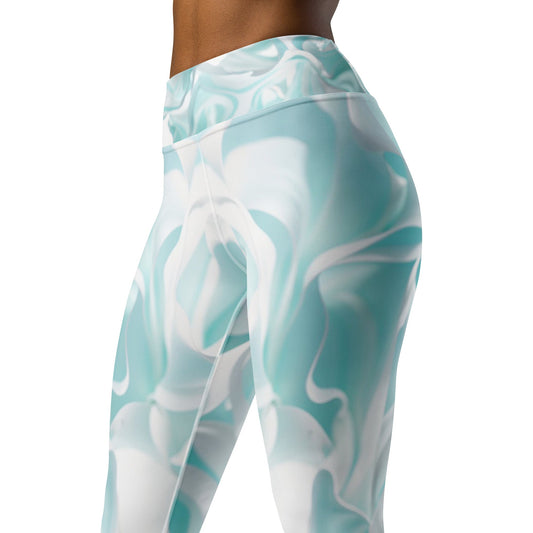 Sky Blue Bliss: Super Soft Yoga Leggings for Effortless Flow - XS