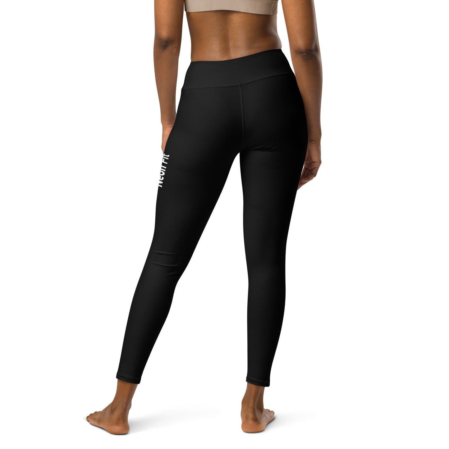 Super-Soft Black Yoga Leggings Neon Fit